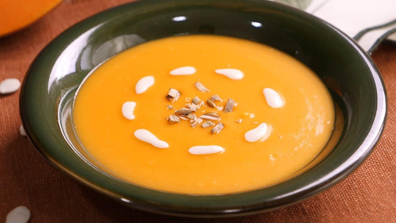 Crema De Calabaza Con Nata